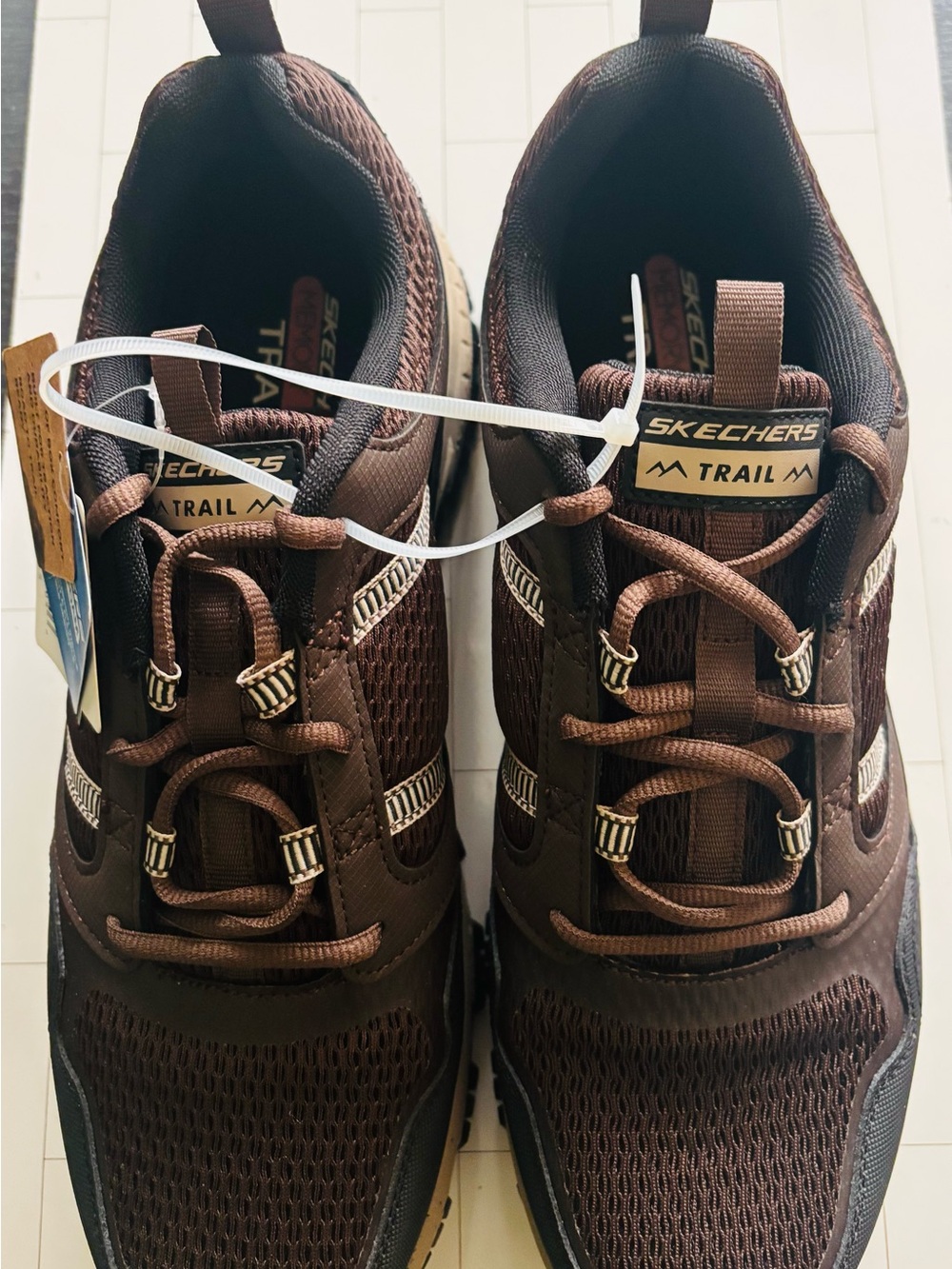 Skechers Trail Men's Brown and Black Mesh Trail Sneakers